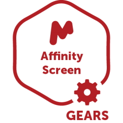 Mnova Gears - Affinity Screen